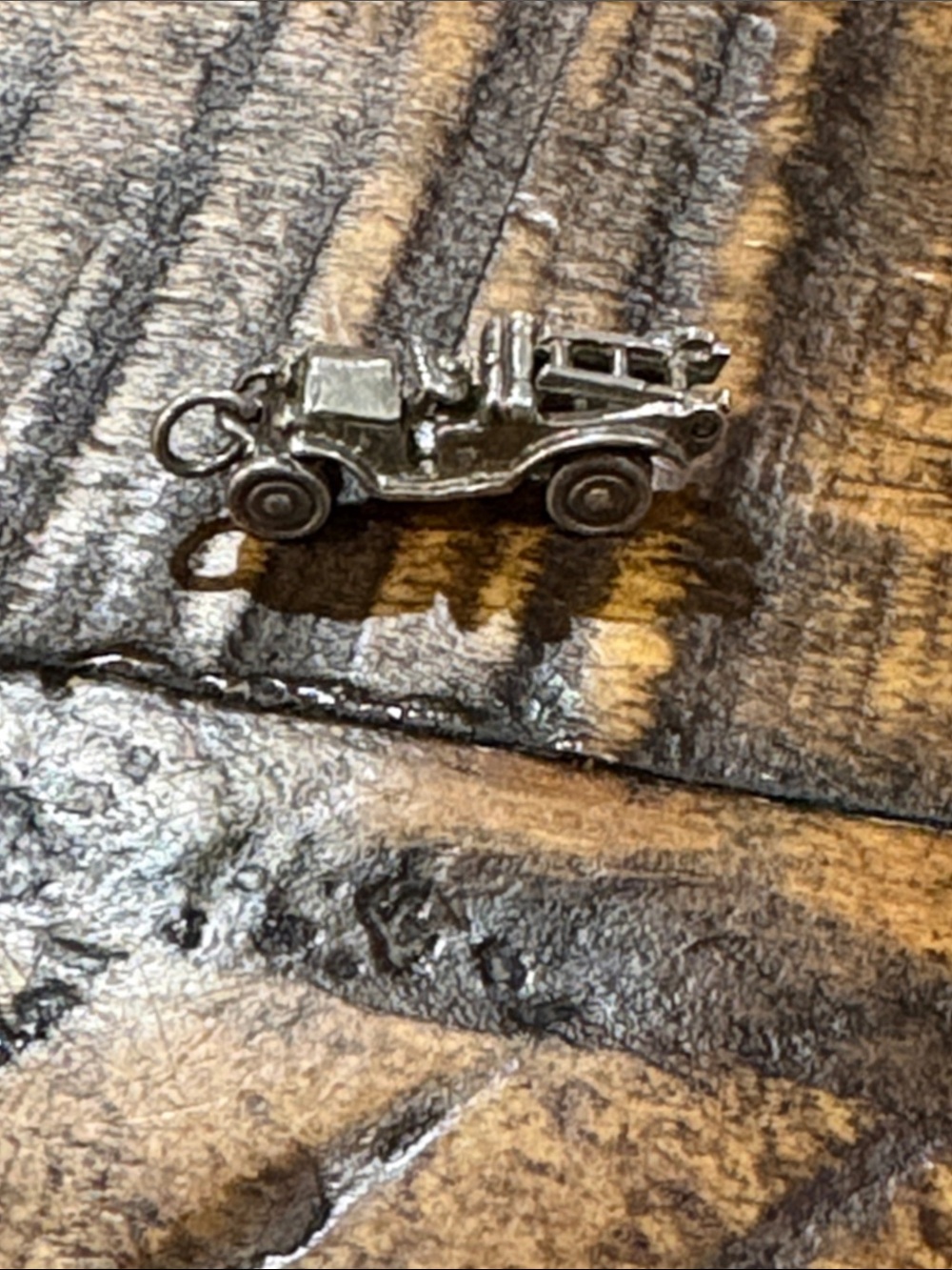 Sterling Silver Toy Car Charm - Classic Vehicle